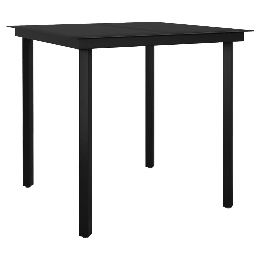 3 Piece Patio Dining Set Dark Gray image 5