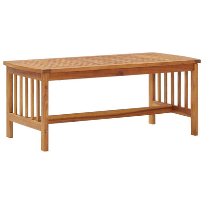 3 Piece Patio Lounge Set with Cushions Solid Acacia Wood image 3