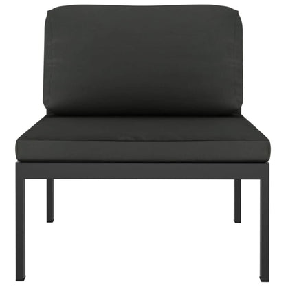 3 Piece Patio Sofa Set with Cushions Aluminum Anthracite image 4