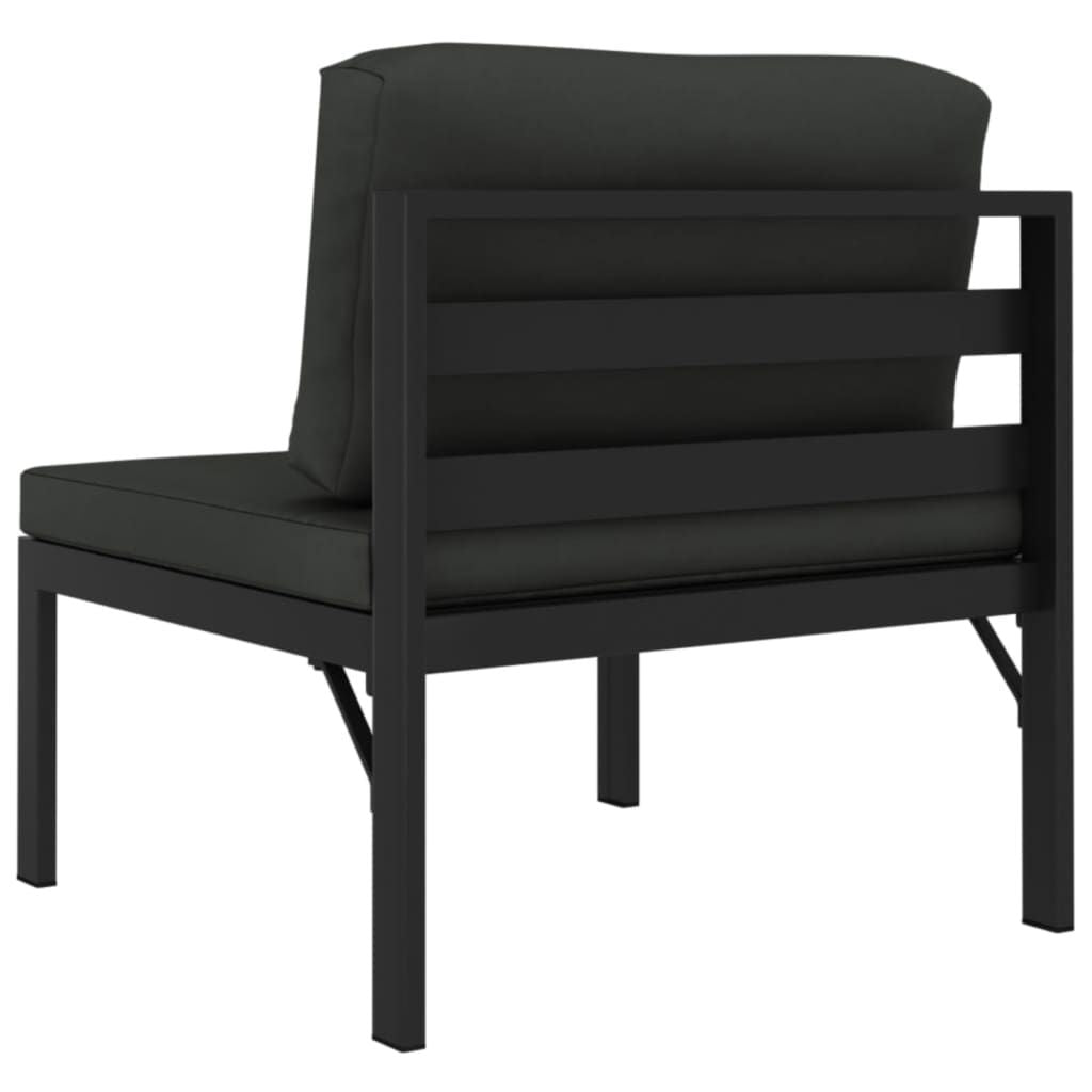 3 Piece Patio Sofa Set with Cushions Aluminum Anthracite image 6