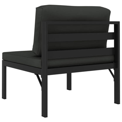 3 Piece Patio Sofa Set with Cushions Aluminum Anthracite image 6