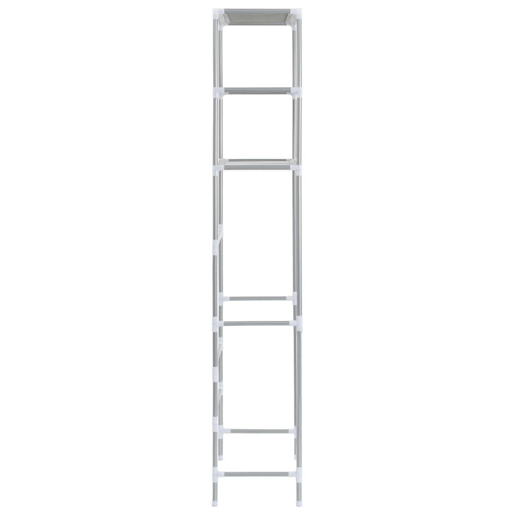 3-Tier Over Toilet Storage Rack Silver - Assembly View