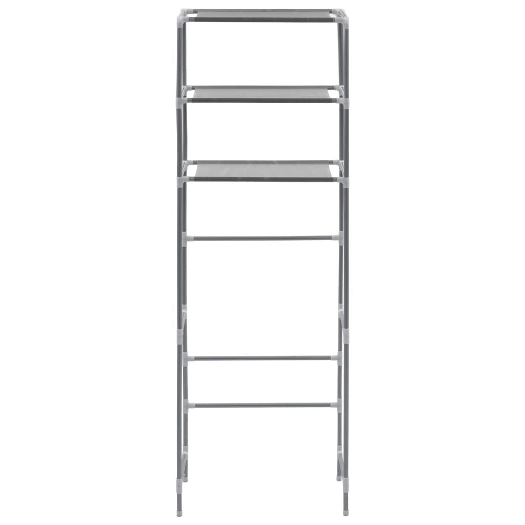 3-Tier Over Toilet Shelf Silver - Close Up of Shelves