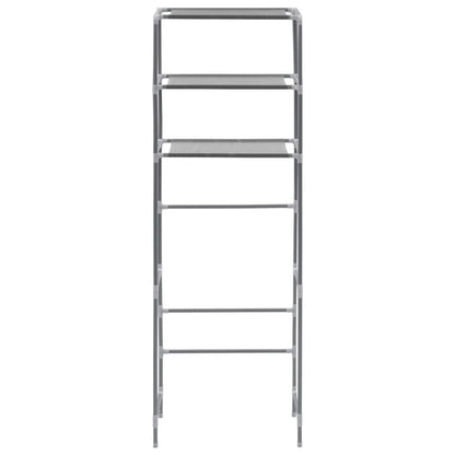 3-Tier Over Toilet Shelf Silver - Close Up of Shelves