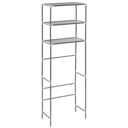 3-Tier Over Toilet Rack Silver - Side Angle