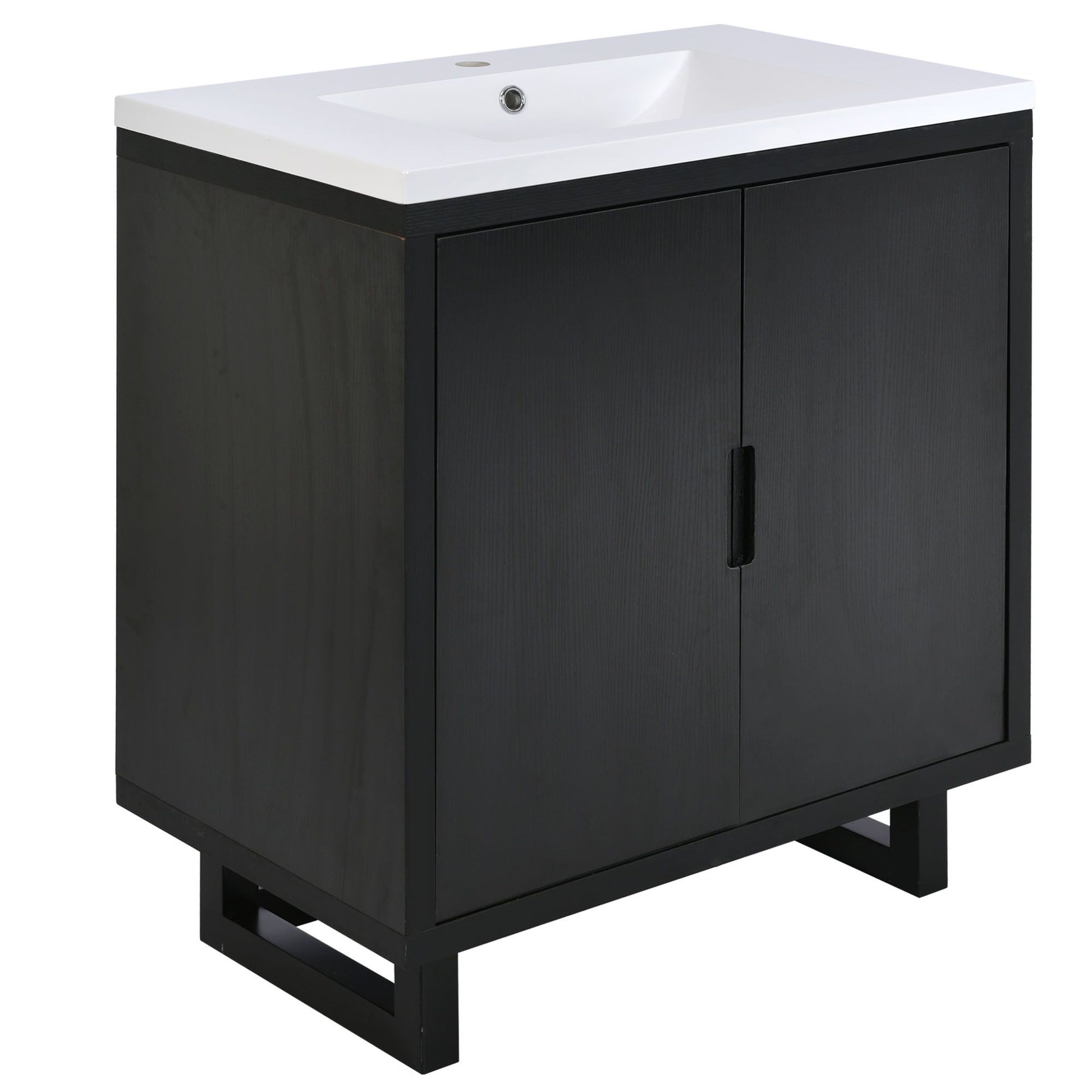 30" Bathroom vanity Set with Sink, Combo Cabinet, Bathroom Storage Cabinet, Solid Wood Legs(The same with SV000008AAB-1) image 12