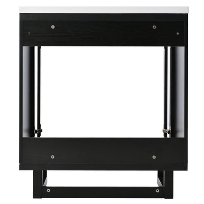 30" Bathroom vanity Set with Sink, Combo Cabinet, Bathroom Storage Cabinet, Solid Wood Legs(The same with SV000008AAB-1) image 19