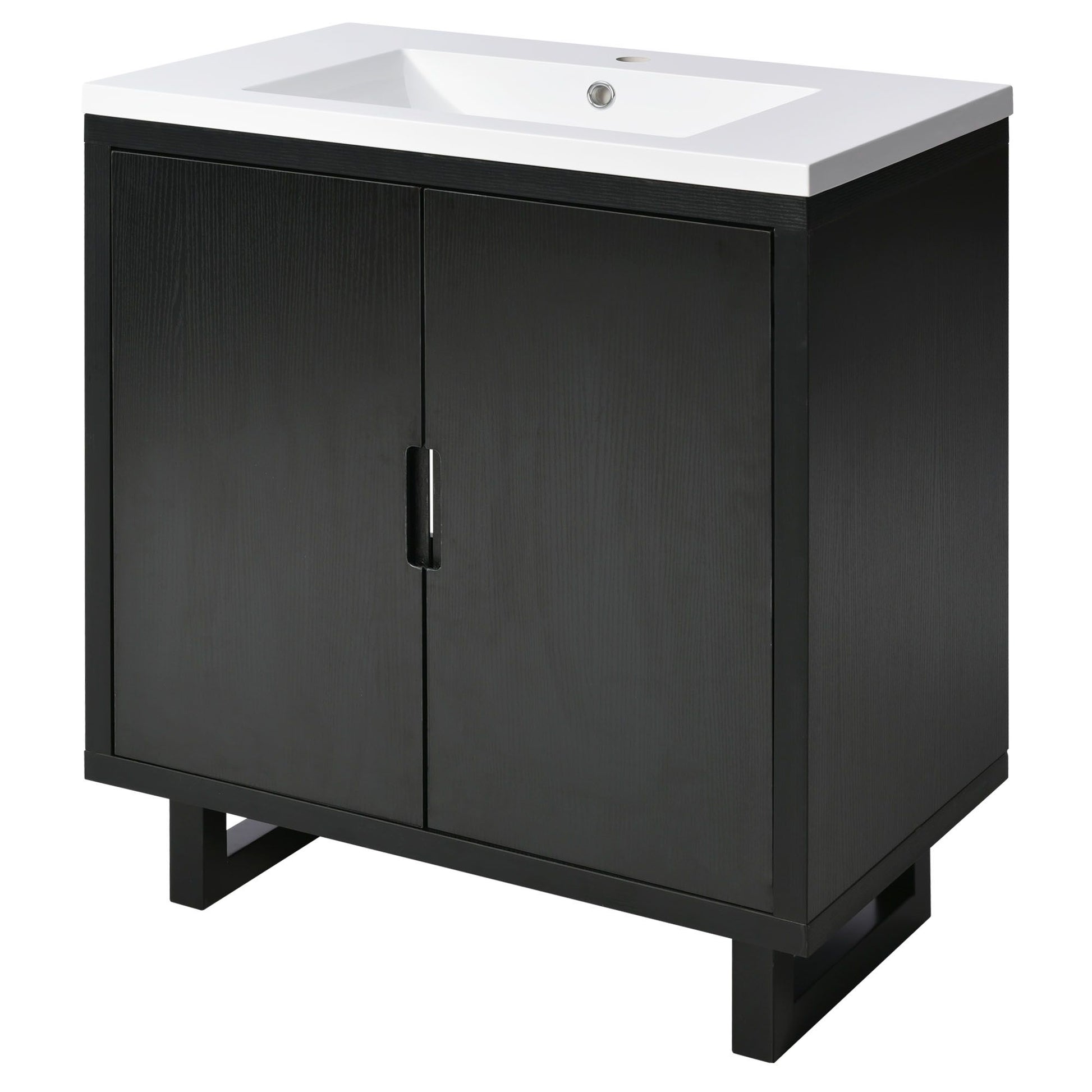 30" Bathroom vanity Set with Sink, Combo Cabinet, Bathroom Storage Cabinet, Solid Wood Legs(The same with SV000008AAB-1) image 13