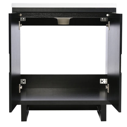 30" Bathroom vanity Set with Sink, Combo Cabinet, Bathroom Storage Cabinet, Solid Wood Legs(The same with SV000008AAB-1) image 18