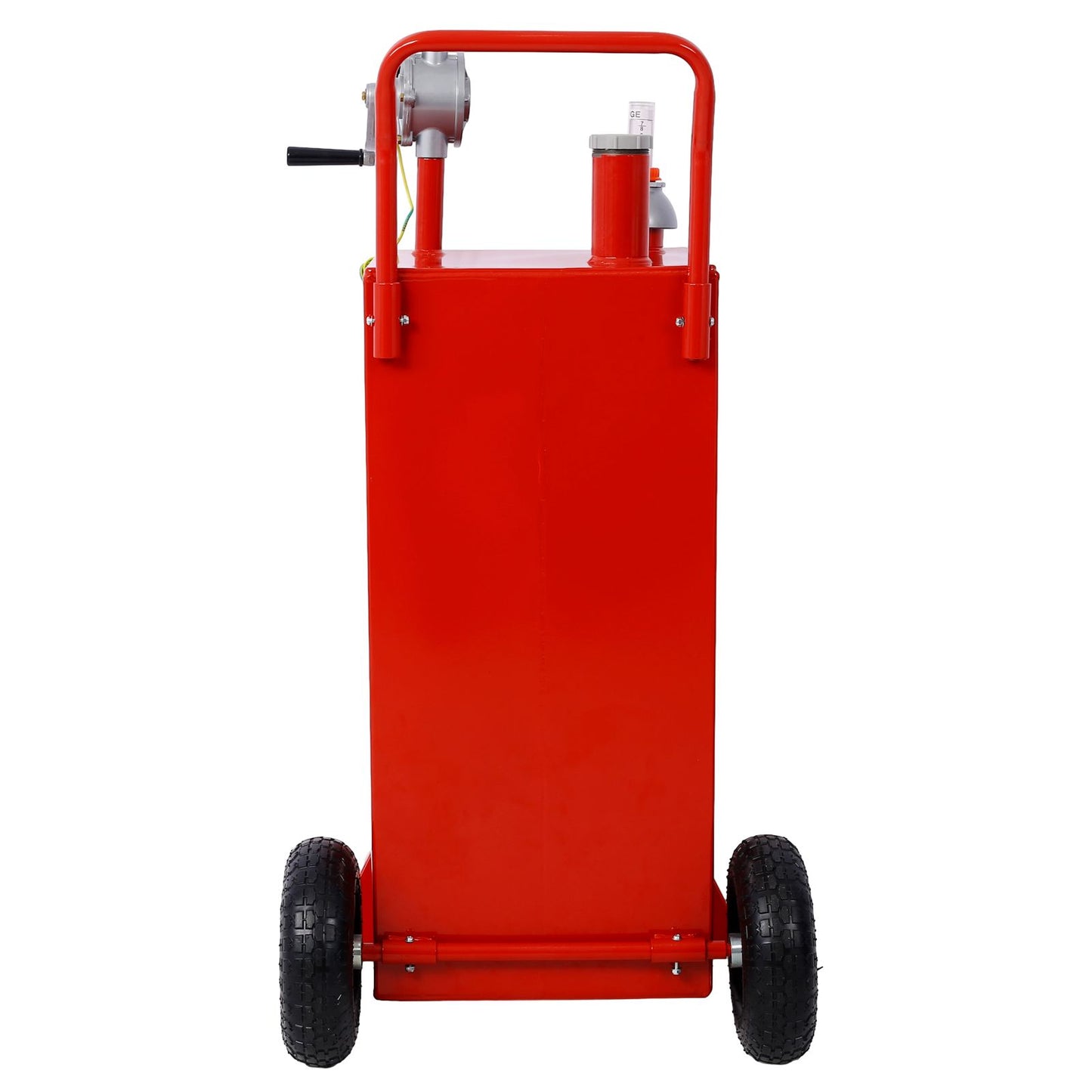 30 Gallon Gas Caddy With Wheels, Fuel Transfer Tank Gasoline Diesel Can Reversible Rotary Hand Siphon Pump, Fuel Storage image 11