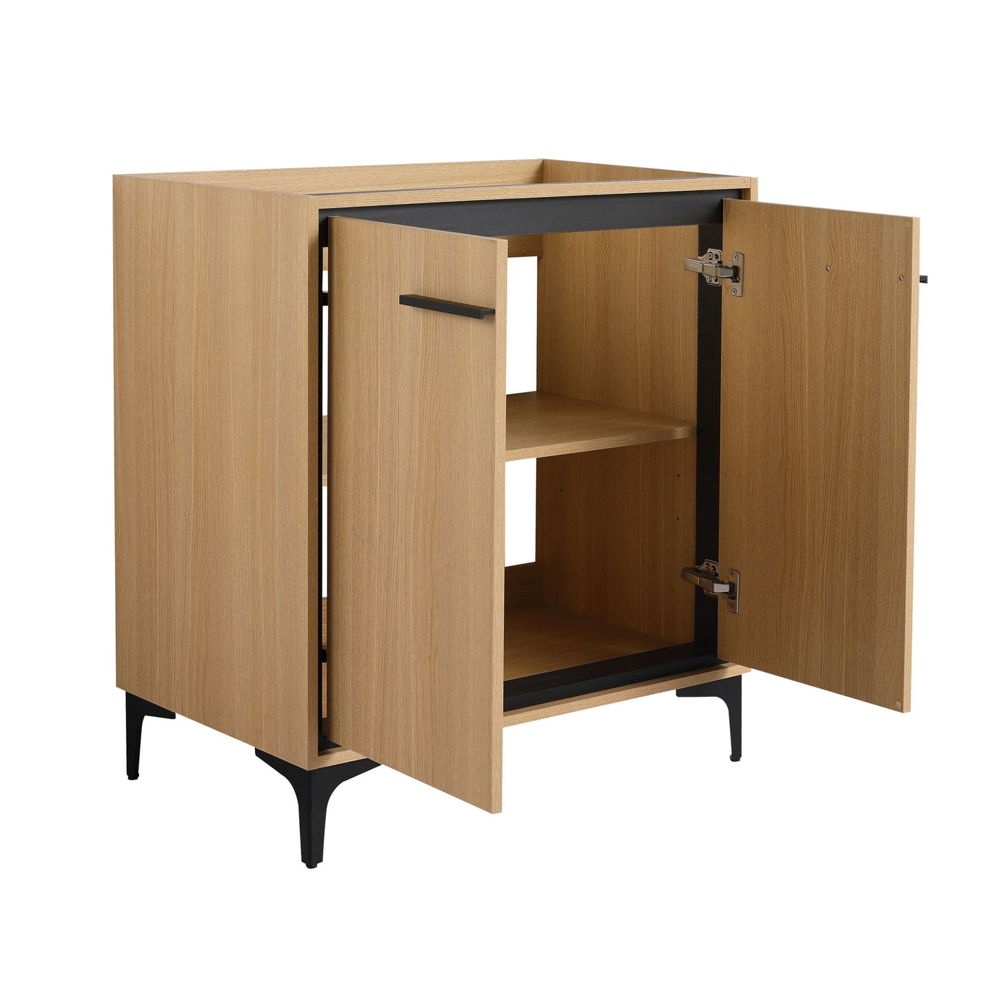 30 Inch(29 5/16'') Bathroom Vanity Base without basin, Storage Cabinet with Doors, engineering wood image 19