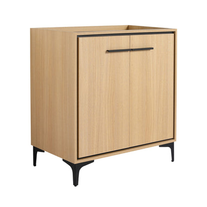 30 Inch(29 5/16'') Bathroom Vanity Base without basin, Storage Cabinet with Doors, engineering wood image 16
