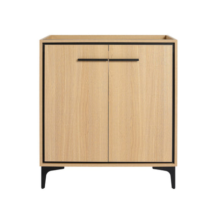30 Inch(29 5/16'') Bathroom Vanity Base without basin, Storage Cabinet with Doors, engineering wood image 15