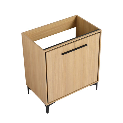 30 Inch(29 5/16'') Bathroom Vanity Base without basin, Storage Cabinet with Doors, engineering wood image 1