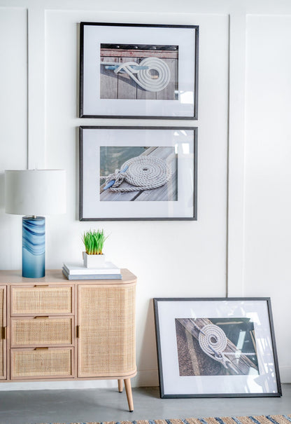 30" x 24" Rope Wall Art with Black Frame, Wall Decor for Living Room Bedrrom Entryway Office, Set of 3 image 4
