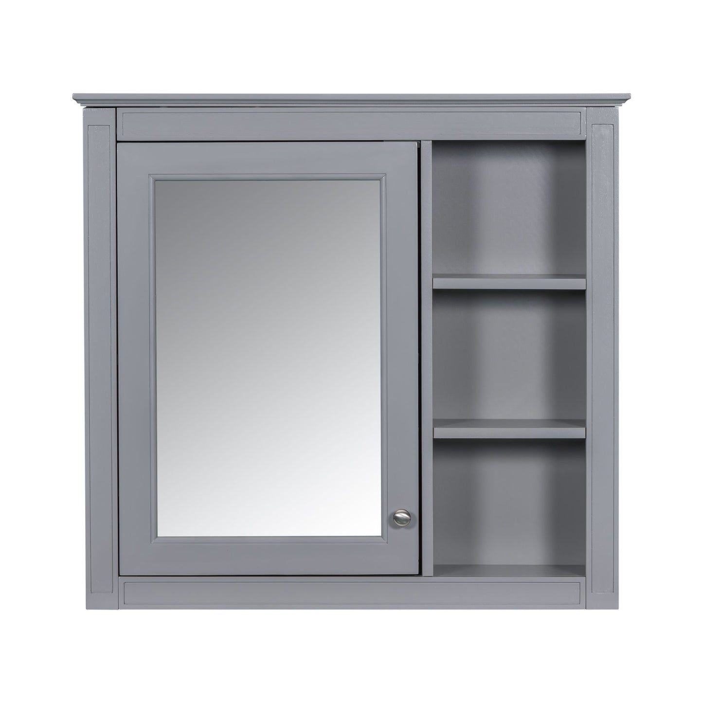 30'' x 28'' Medicine Cabinet, Wall Mounted Bathroom Storage Cabinet, Modern Bathroom Wall Cabinet with Mirror,Medicine C image 9