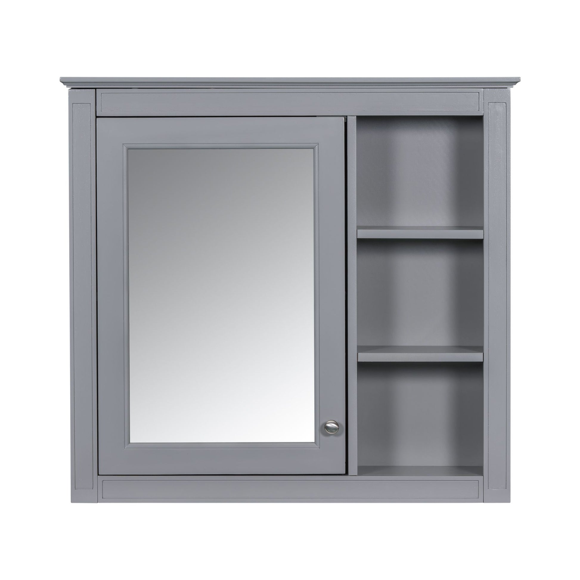 30'' x 28'' Medicine Cabinet, Wall Mounted Bathroom Storage Cabinet, Modern Bathroom Wall Cabinet with Mirror,Medicine C image 9
