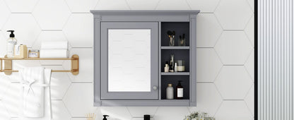 30'' x 28'' Medicine Cabinet, Wall Mounted Bathroom Storage Cabinet, Modern Bathroom Wall Cabinet with Mirror,Medicine C image 20