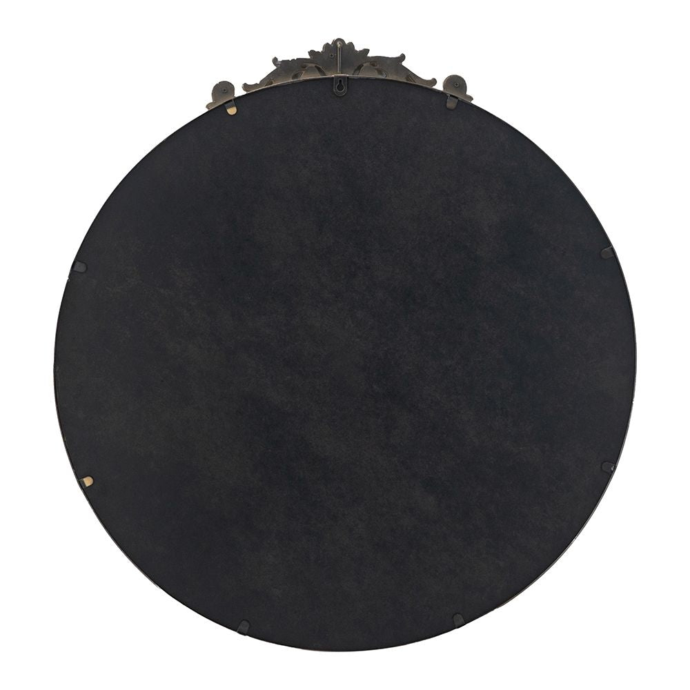 Gold mirror hanging hardware pre-installed hook