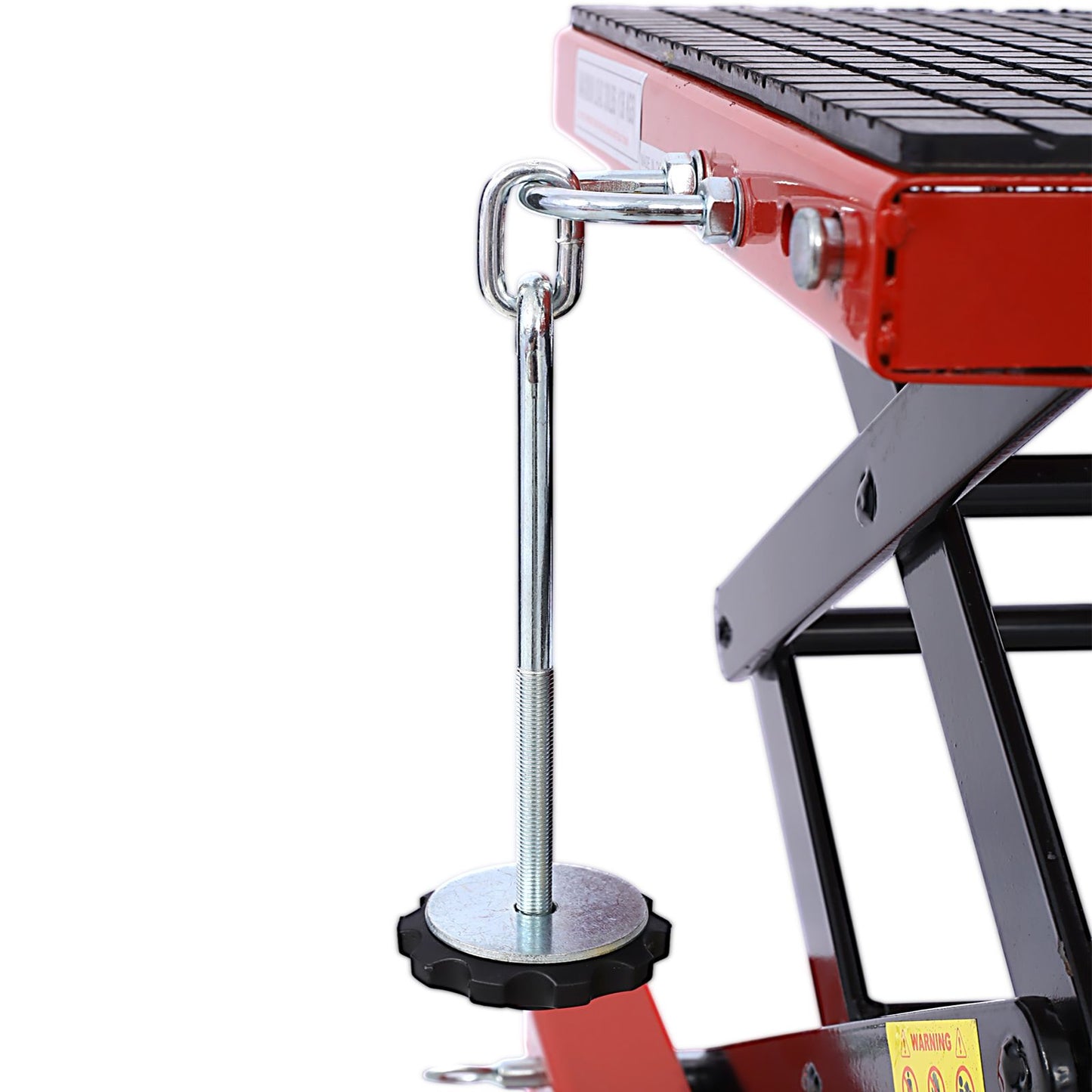 300 lbs Hydraulic Motorcycle Scissor Jack Lift Foot Step Wheels for Small Dirt Bikes,red color image 13
