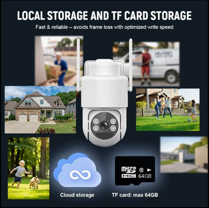 4G solar outdoor camera with solar panel