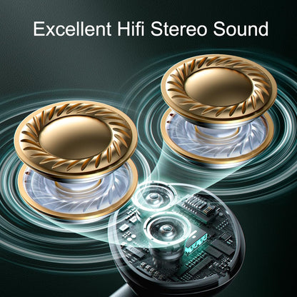 Linklike Halo earbuds in ear close-up