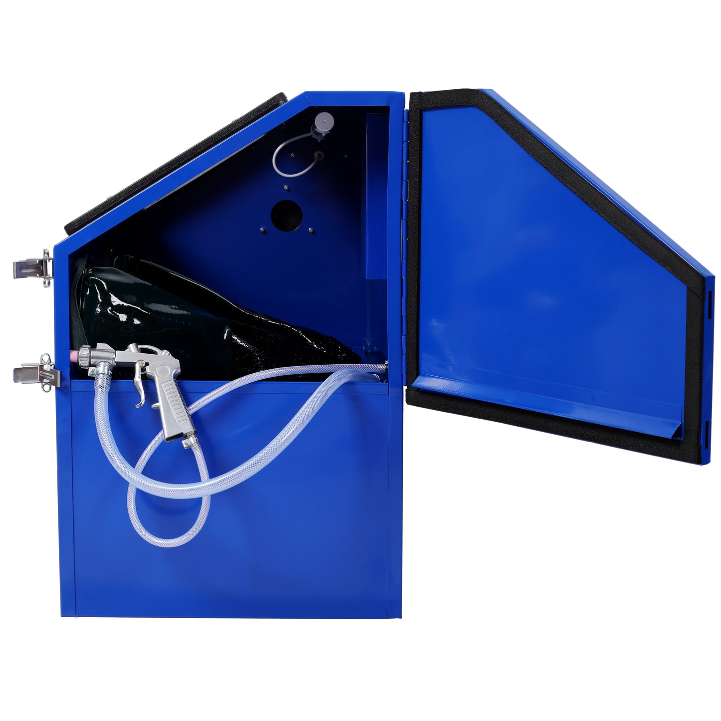 110L Bench Top Sandblast Cabinet,Ergonomic and Compact Design for Precise Sandblasting, with Heavy Steel Construction and Built-in Blast Gloves for No Sand Leakage, Bright LED Lighting System image 10