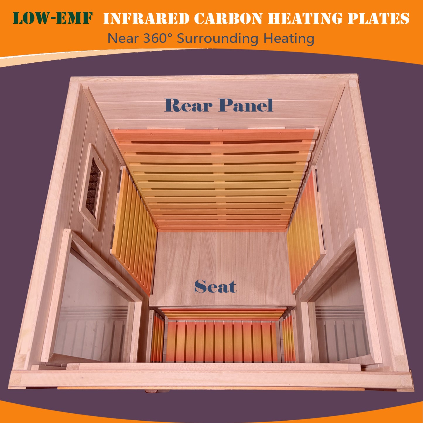 Home dry infrared sauna red light 1person image 6