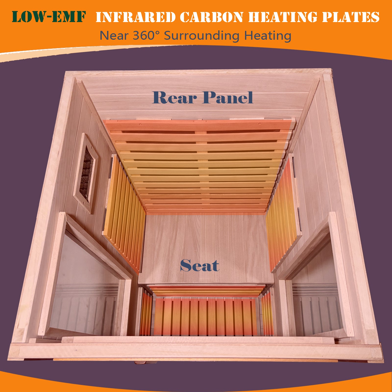 Home dry infrared sauna red light 1person image 6