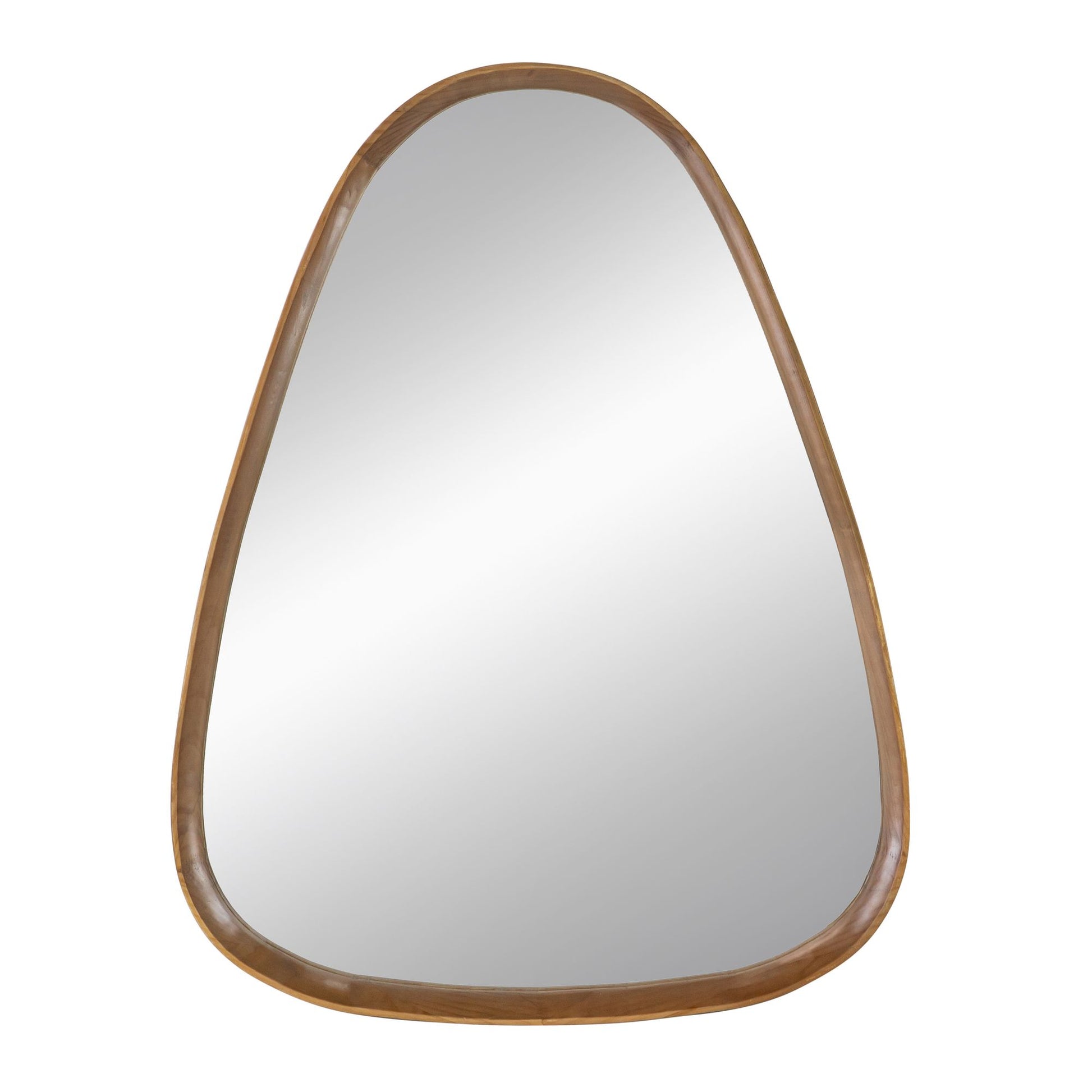 30"x38" Irrgeular Mirror with Wood Frame, Wall Mirror for Living Room Bathroom Entryway image 4