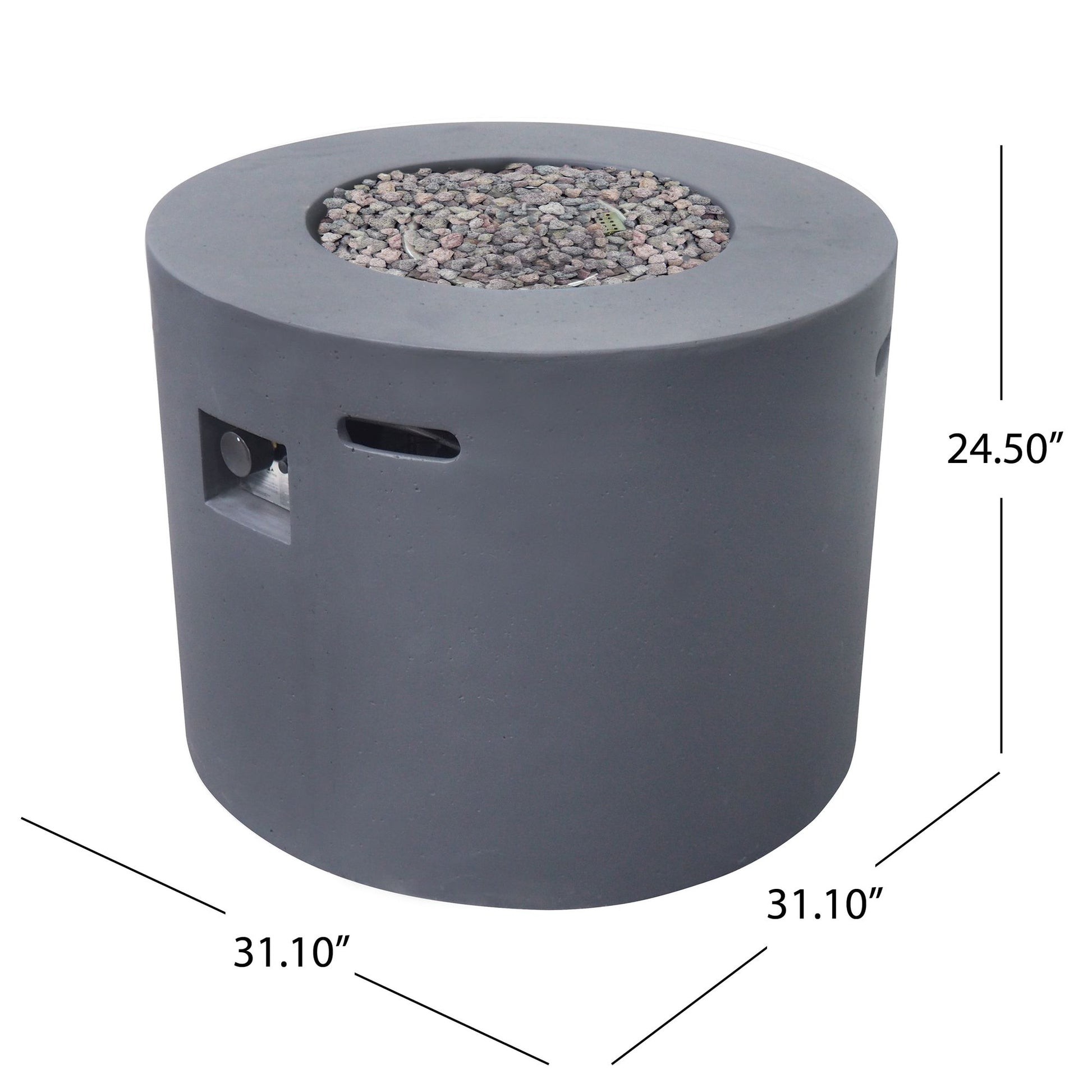 31" ROUND MGO FIRE PIT- 40 000 BTU image 6