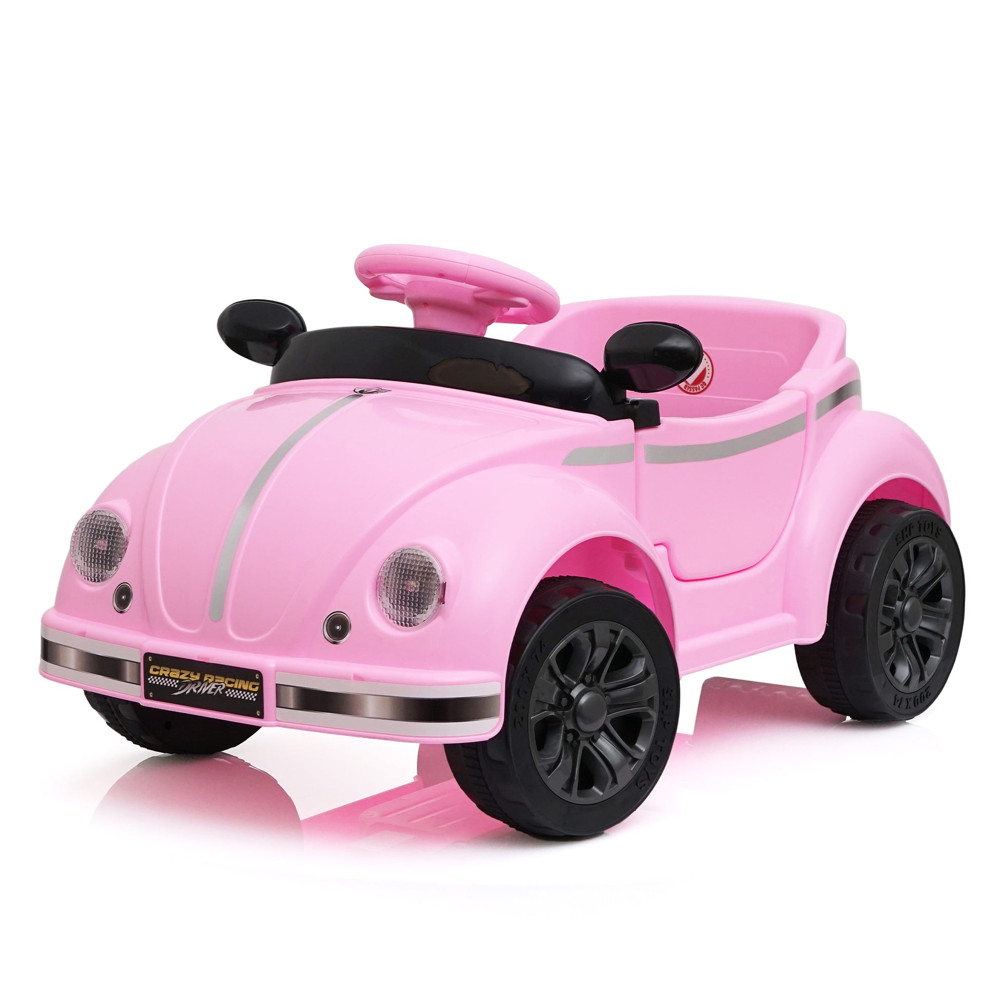 12V vintage kids ride on car with remote control - front view