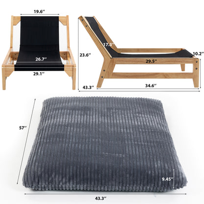Bean bag chair for Adults,Accent Armless Lazy Sofa, Casual Single Sofa, Corduroy Fabric, For Living Room And Bedroom, With Backrest, Single Seat image 11