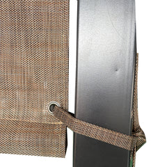 Outdoor Pergola Sun Shade Cover Cloth Patio Canopy HDPE Permeable with Grommets (13' x 7.7', Brown)