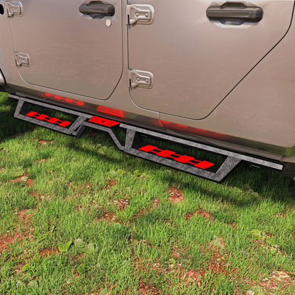 Two-Color 6 Running Boards For 2020-2026 Jeep Gladiator JT 4 Door,Side Steps image 1