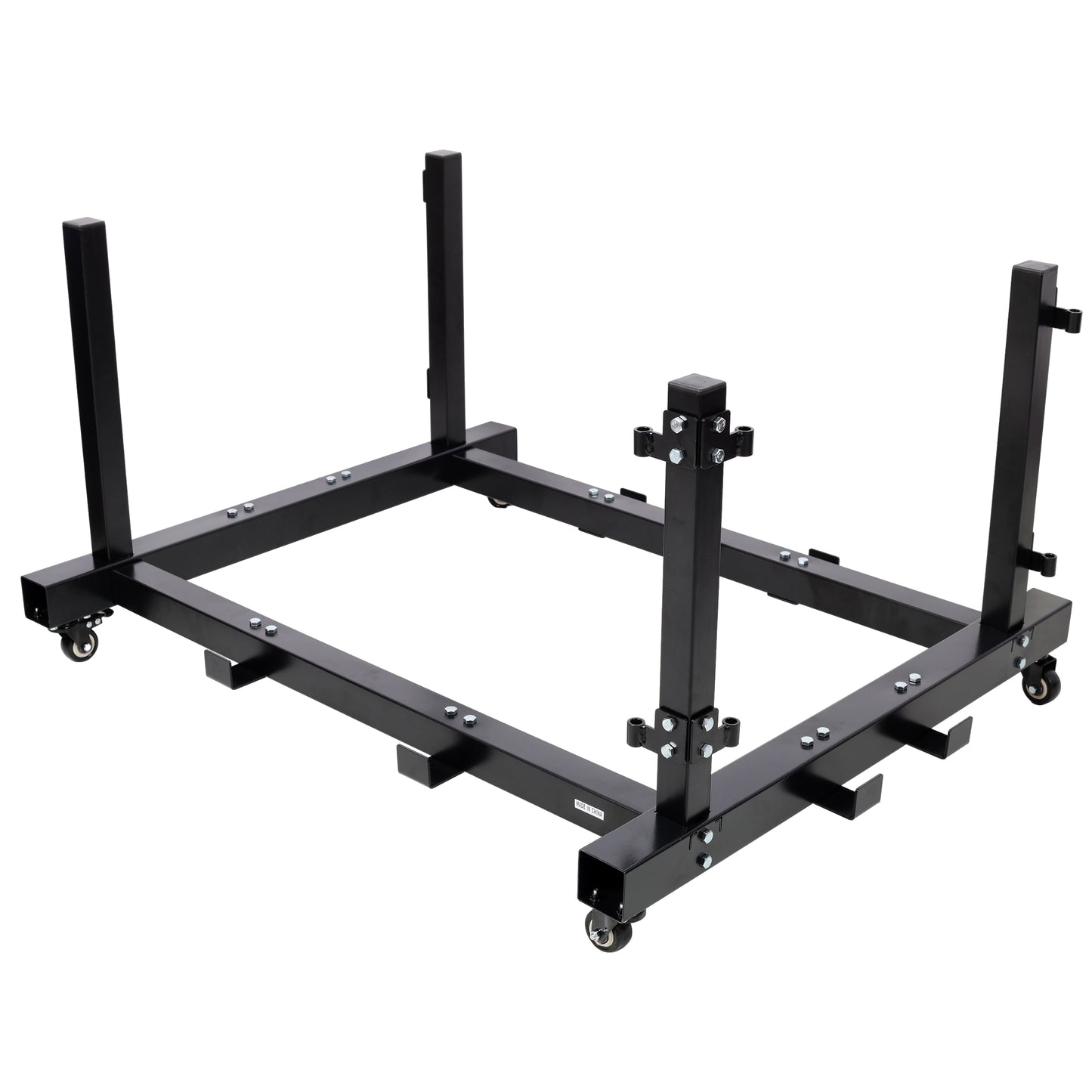 Door Hanger Storage Rack Bracket Holder for 1987-2023 Jeep Gladiator JT & Wrangler JK JKU JL JLU TJ YJ JKU Removable Stand Cart Sliding for 2/4 Door (Black) image 3