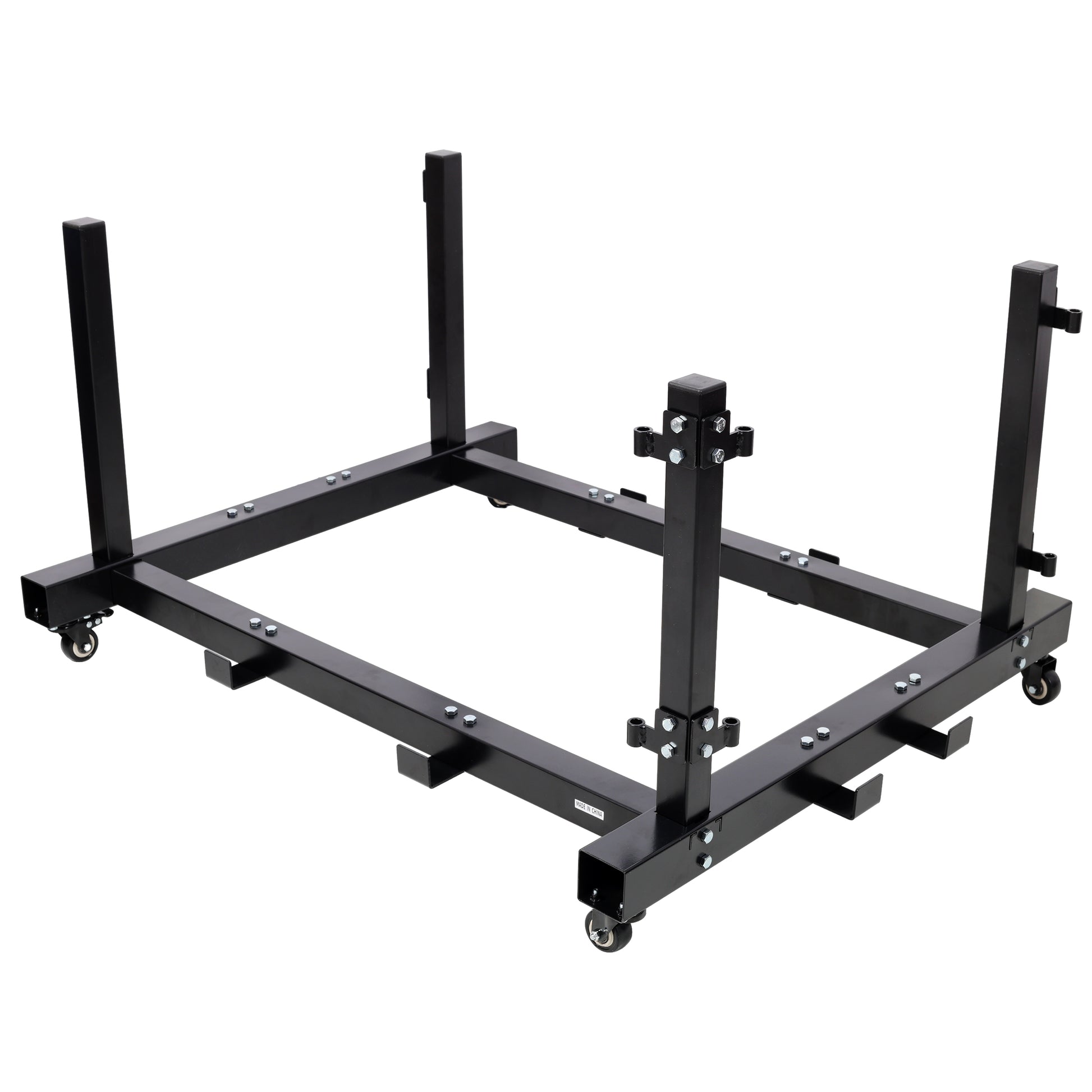 Door Hanger Storage Rack Bracket Holder for 1987-2023 Jeep Gladiator JT & Wrangler JK JKU JL JLU TJ YJ JKU Removable Stand Cart Sliding for 2/4 Door (Black) image 3