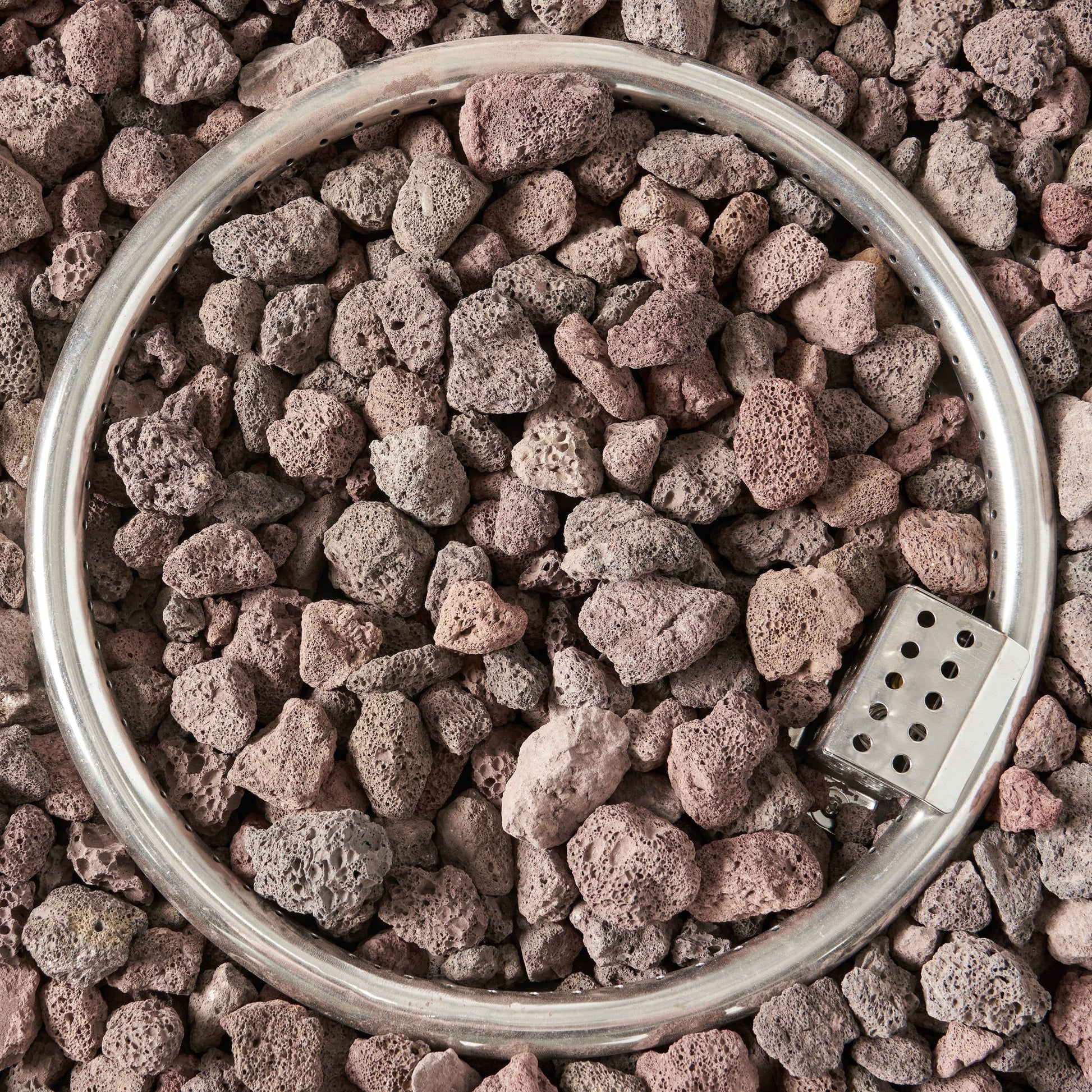 32" Patio 40,000 BTU Round Iron Propane Fire Pit, Dark Grey (Tank Cover not Included) image 13