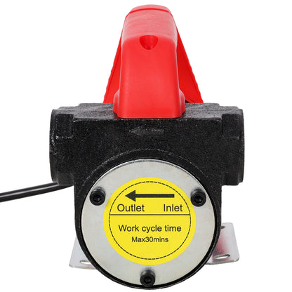 12V DC Portable Self-Priming Diesel Transfer Pump, Electric Fuel Extractor with Auto Shut-off Nozzle & Hose, Suitable for Diesel Kerosene Machinery Transformer Oil image 2