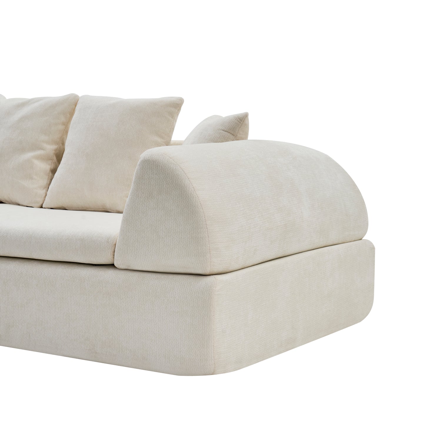 Cloud Modular Sectional Sofa - Shape Boneless Couch & Deep Fluffy Seat, No Assembly Required for Living Room Bedroom image 11