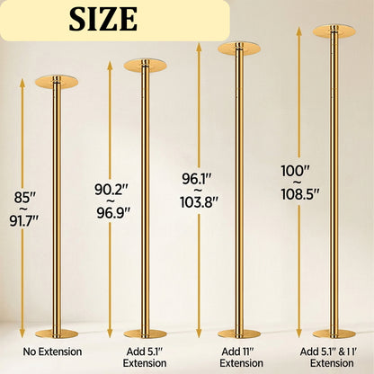 Dance pole for home use portable and removable