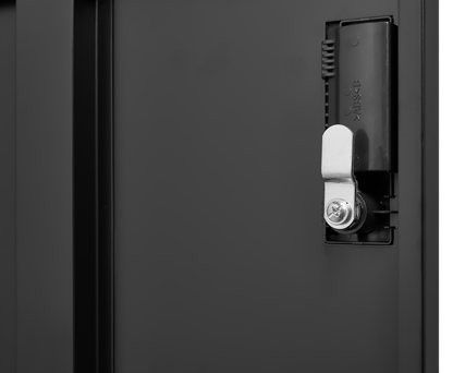 9-Door Employee Storage Locker, Metal Lockers for Office, Gym, School, and Homewith Card Slot (Black) image 12