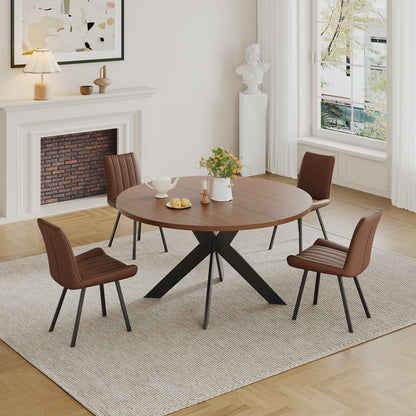 2 Brown Dining Chairs,set of 2 image 5