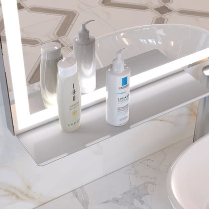32x40 inch LED Bathroom Vanity Mirror Wall Mounted Adjustable White/Warm/Natural Lights Anti-Fog Touch Switch with Memor image 3