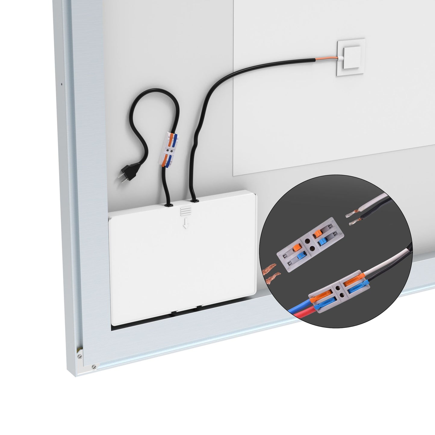 32x40 inch LED Bathroom Vanity Mirror Wall Mounted Adjustable White/Warm/Natural Lights Anti-Fog Touch Switch with Memor image 16