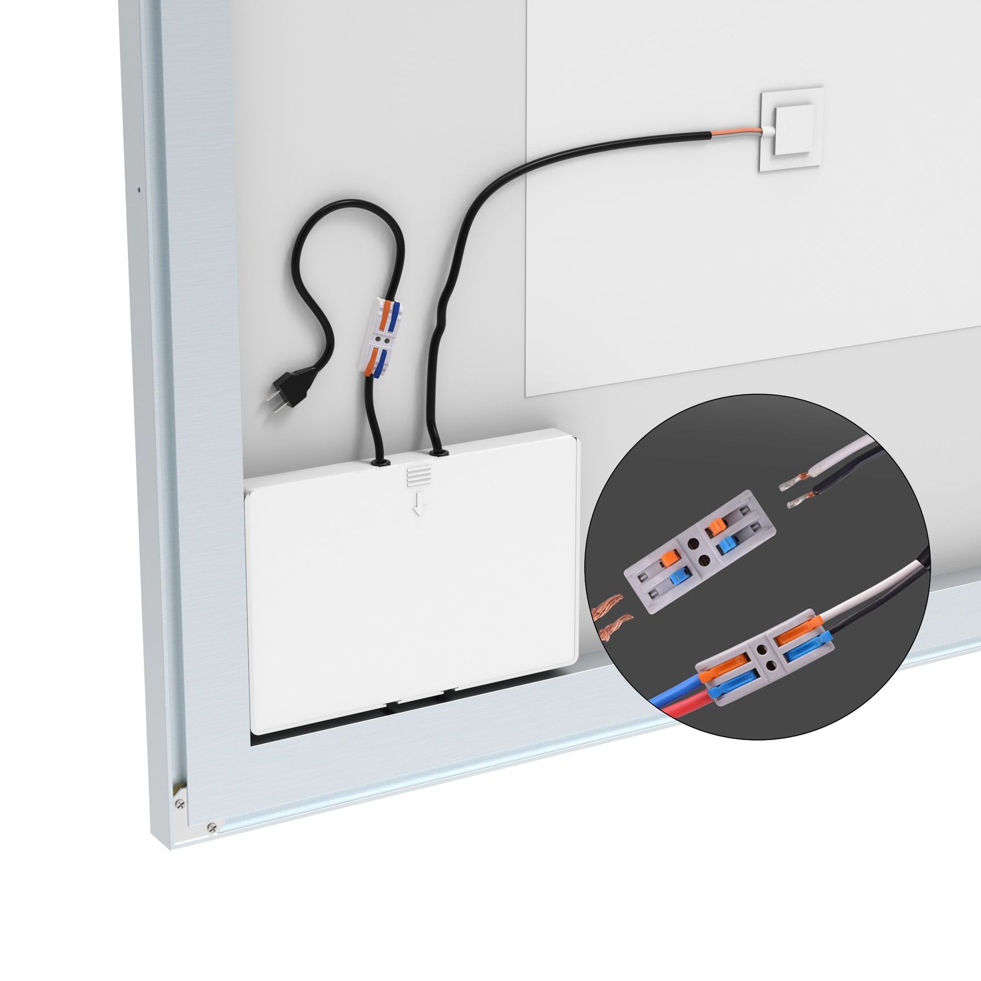 32x40 inch LED Bathroom Vanity Mirror Wall Mounted Adjustable White/Warm/Natural Lights Anti-Fog Touch Switch with Memor image 16