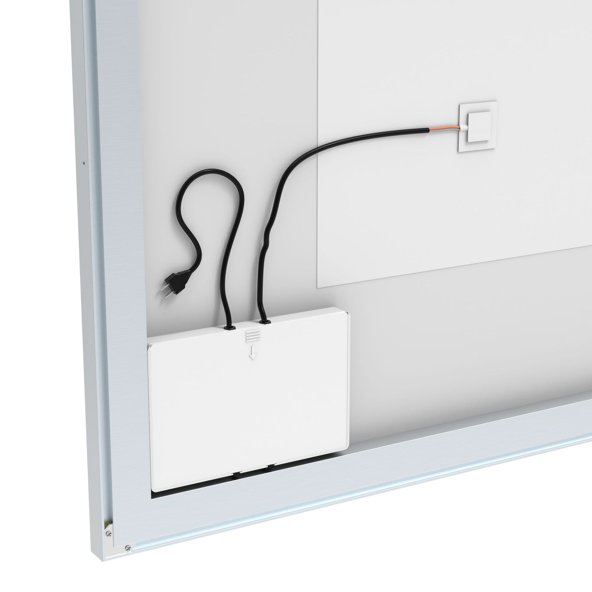 32x40 inch LED Bathroom Vanity Mirror Wall Mounted Adjustable White/Warm/Natural Lights Anti-Fog Touch Switch with Memor image 5