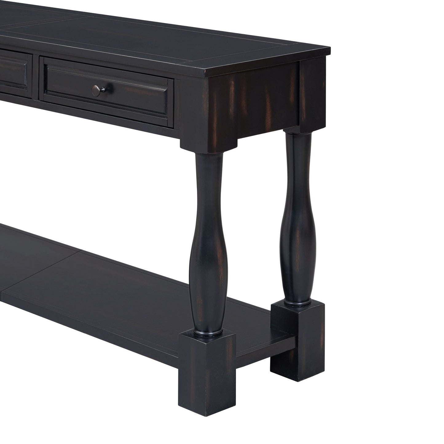 TREXM Console Table 63" Long Console Table with Drawers and Shelf for Entryway, Hallway, Living Room (Espresso, OLD SKU: WF314993AAB) image 6