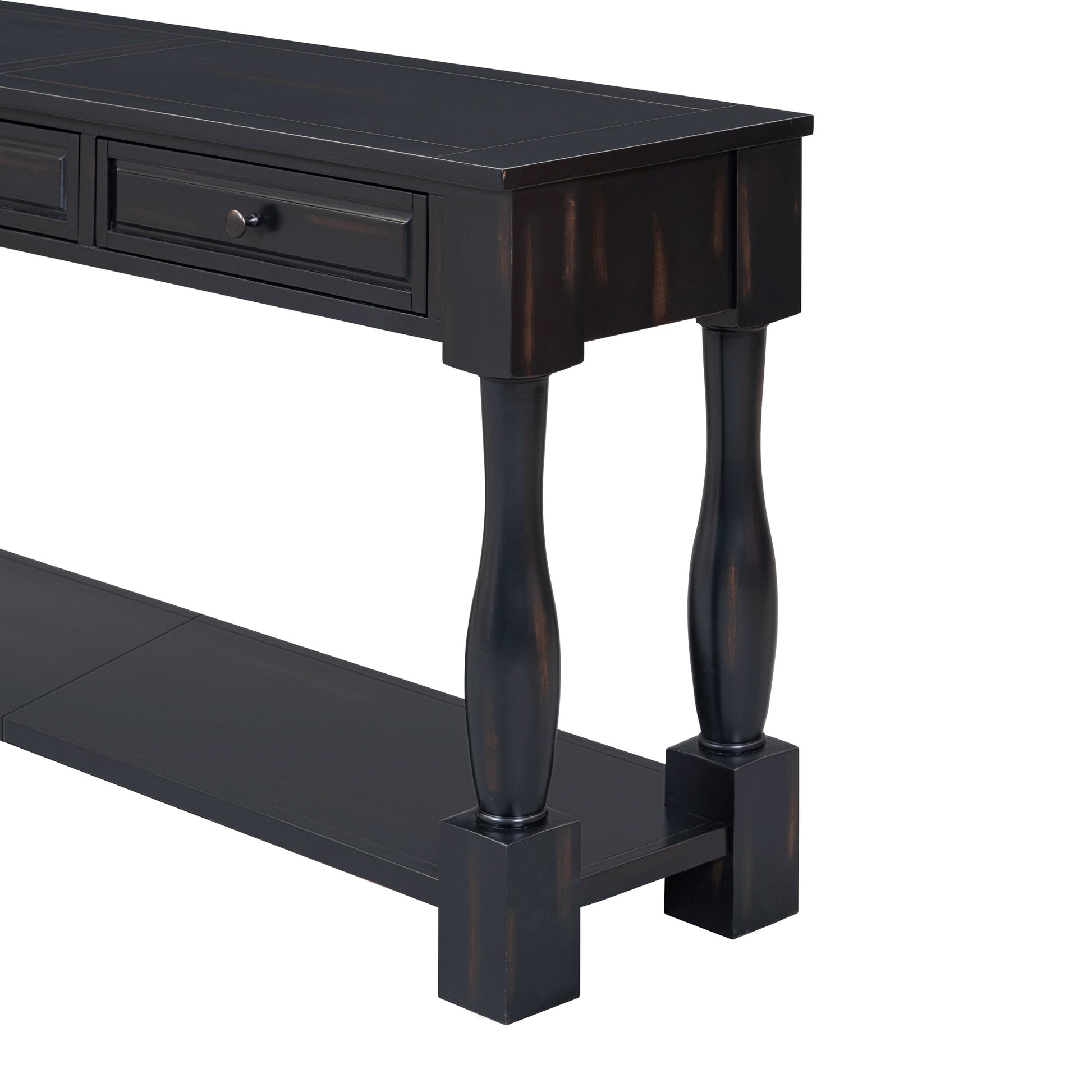 TREXM Console Table 63" Long Console Table with Drawers and Shelf for Entryway, Hallway, Living Room (Espresso, OLD SKU: WF314993AAB) image 6