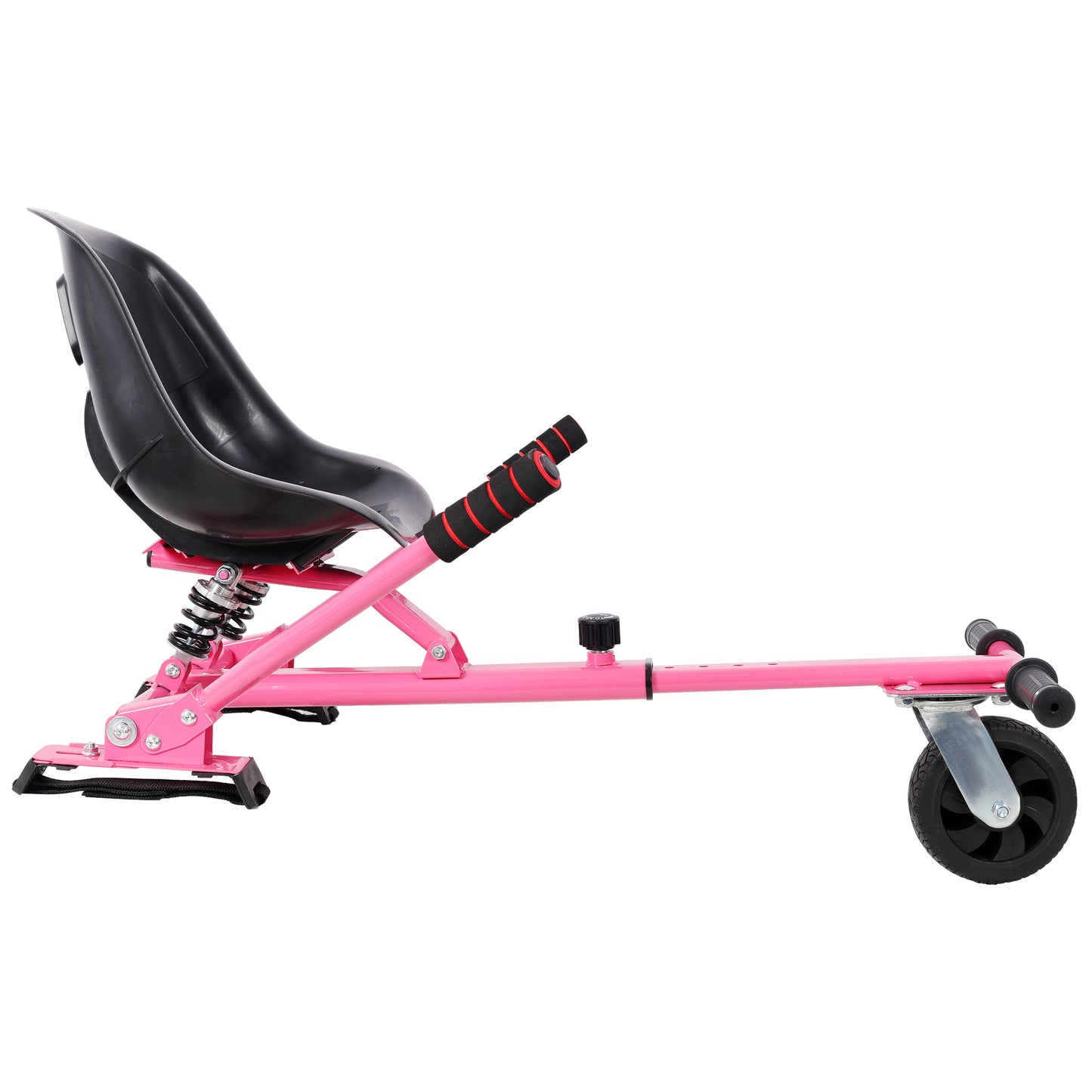 Hoverboard Seat Attachment Go-Kart,Fits 6.5" 8"10" Hoverboards, Heavy Duty Dual Shock Absorber,Sturdy Adjustable Off-Road Frame,Hover Cart for Family Fun,not include Hoverboard,Pink image 5